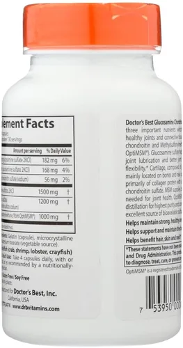 Vista 3 de Glucosamina / Condroitina / MSM 120 cápsulas