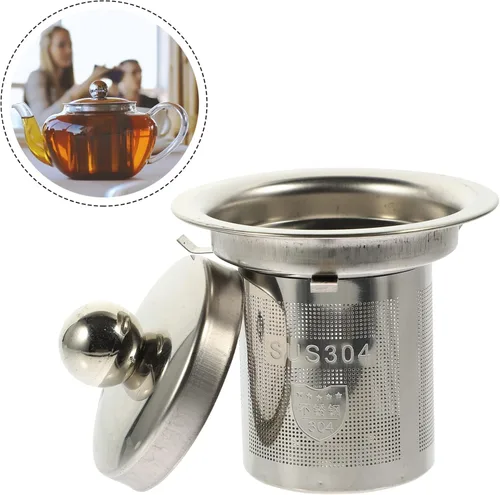 Vista 8 de Hemoton Tetera Colador de té Tetera Infusor Colador de café Filtros de té de metal Colador de té Hoja de té Hoja de té Filtro de té Infusor de té
