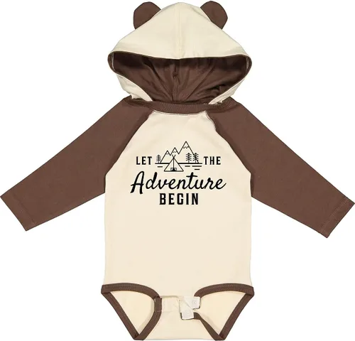 Vista 7 de inktastic Let the Adventure Begin with Camping Tent and Long Sleeve Creeper