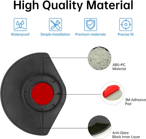 Vista 6 de Haoyou Cubierta de lluvia para Ring Outdoor Cam Plus y Ring Stick Up Cam Negro