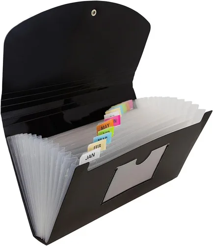 Vista 17 de Caja de almacenamiento JAM PAPER con archivos de colores - 12.5 x 9.5 x 3.5 pulgadas - Caja vendida individualmente y 5 archivos