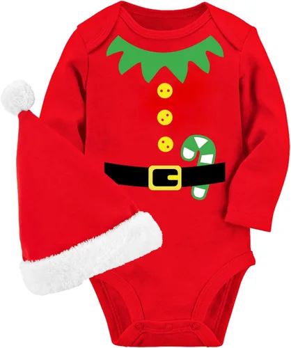 Vista 22 de BFUSTYLE Mameluco de manga larga para bebés niños y niñas, traje divertido para bebés de 0 a 18 meses