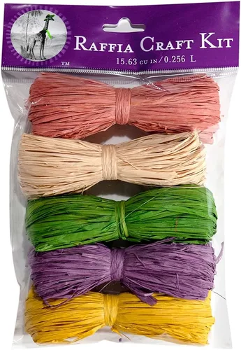 Vista 3 de SuperMoss (40518) Kit de manualidades de rafia, otoño, Acción de Gracias (albahaca, dorado, óxido, terracota, marrón), 16 pulgadas cúbicas
