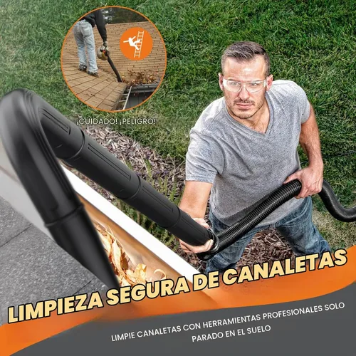 Vista 2 de Herramientas de limpieza de canalones Sealegend para aspiradora húmeda/seca de 2 1/2 pulgadas, accesorios de manguera de aspiradora de taller