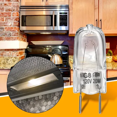 Vista 5 de Bombilla halógena compatible con GE, Samsung, Kenmore, Elite, Maytag, microondas sobre la estufa, luz nocturna/luz para estufa para microondas GE