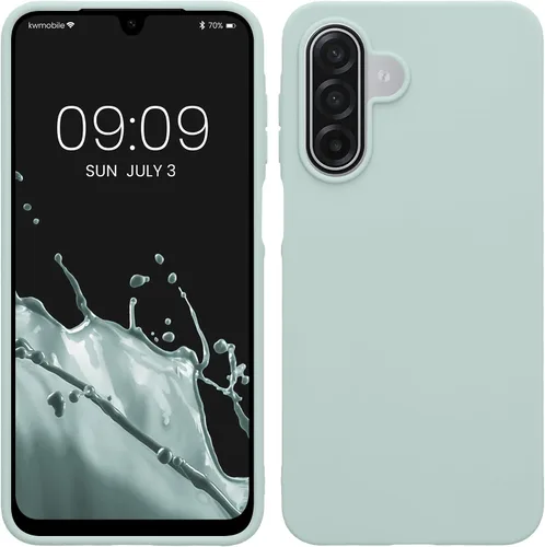 Vista 138 de kwmobile Funda compatible con Samsung Galaxy A12 - Funda protectora de silicona TPU suave y delgada - Azul Báltico Azul (Baltic Blue)