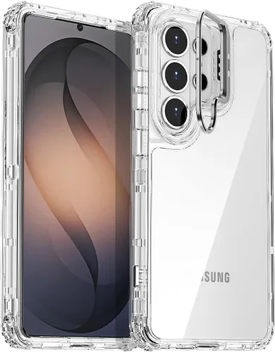 Vista 8 de AICase Para Samsung Galaxy S26 Transparente con Cámara de Metal Resistente Protección contra Caídas Cuerpo Completo Resistente A Prueba