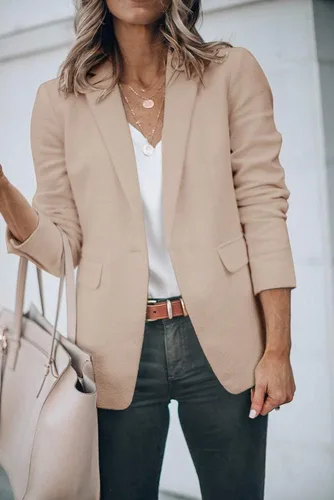 Vista 4 de Cicy Bell Womens Casual Blazers Open Front Long Sleeve Work Office Jackets Blazer