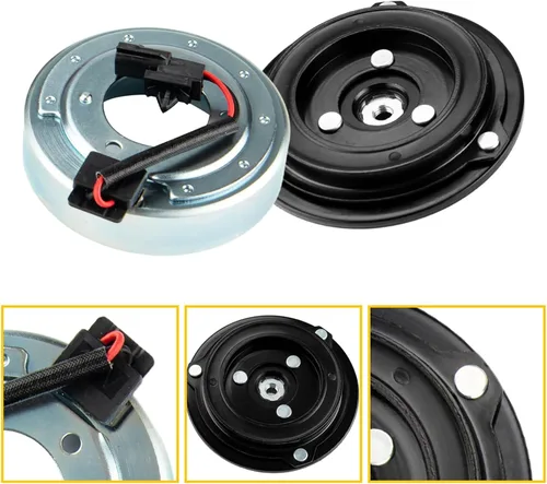 Vista 2 de 58544 Kit de embrague de compresor A/C de repuesto para Rogue 2008-2014 Rogue Select 2014-2014, kit de embrague de compresor de CA bobina de polea
