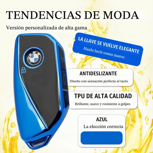 Vista 3 de Creativity Para BMW X5 Cubierta de llave y accesorios para llavero (juego Azul (combinación)