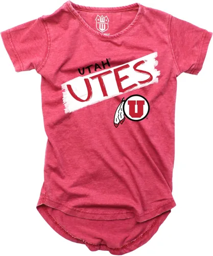 Vista 45 de Wes and Willy NCAA - Camiseta Burnout para niñas S/S