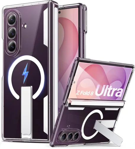 Vista 12 de Vihibii for Samsung Galaxy Z Fold 8 Ultra Case with Kickstand, 2026, Black