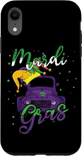 Vista 8 de Funda para iPhone 15 Truck Jester 2024 Mardi Festival Parade Beads Mardi Gras