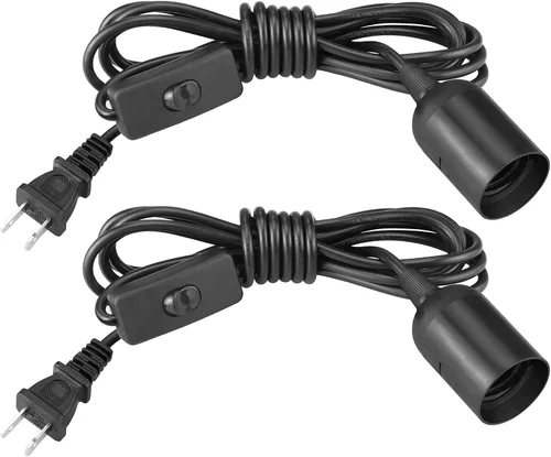 Vista 9 de Kit de 3 Luces Colgantes con Enchufe, E26/E27 Luces Colgantes Vintage con Cable de Enchufe, Kit de Luz Colgante Retro, Cable de 12 Pies
