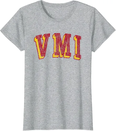 Vista 17 de VMI Keydets Retro Arch Camiseta, Negro
