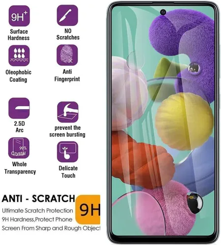 Vista 3 de [Paquete de 2] Protector de pantalla de privacidad de vidrio templado para Samsung Galaxy A53/A52/A51/S20 FE, película protectora antiespía 9H