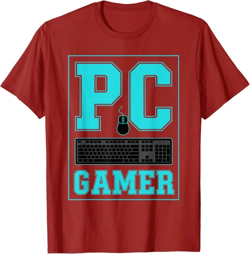 Vista 47 de PC Gamer Gaming Teclado Ratón Esports Computer Fan Camiseta