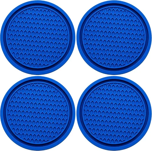 Vista 10 de 2 piezas posavasos para portavasos de automóvil, posavasos universales antideslizantes para portavasos de automóvil, 2.75 pulgadas posavasos