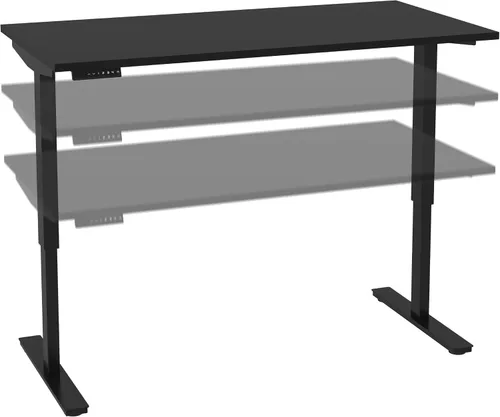 Vista 6 de Bestar Universel - Escritorio de pie, 30 x 60 pulgadas, gris ladrido gris(Bark Grey)