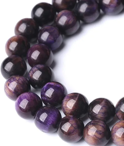 Vista 226 de 100 cuentas de piedra multicolor natural de 0.236 pulgadas (0.236 in), cuentas espaciadoras sueltas redondas para hacer pulseras, collares, aretes