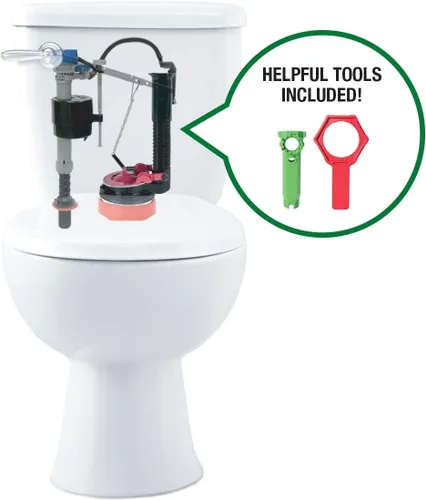 Vista 4 de Fluidmaster K-400H-038-T4 PerforMAX Kit de reparación de inodoro de 3 pulgadas, sin tamaño, multi