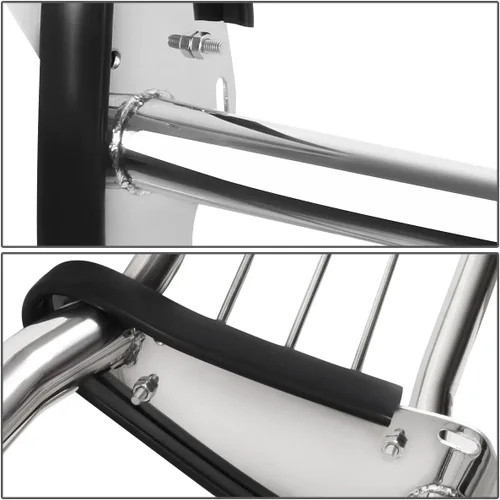 Vista 2 de DNA MOTORING GRILL-G-039-SS Parachoques Delantero Cepillo Rejilla Guarda, Plata