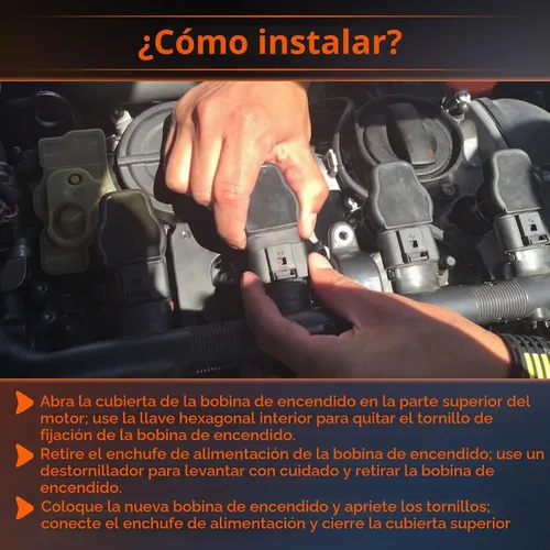 Vista 5 de Juego de 4 bobinas de encendido compatibles con Mini Cooper 2007-2013