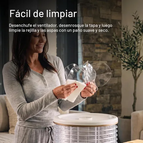 Vista 10 de Spin360 Ventilador, brisa suave, circulador de aire ventilador de tamaño Blanco