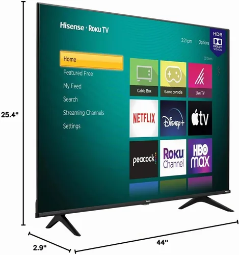 Vista 12 de Hisense Smart Roku TV Class R6 Series 4K UHD de 50 pulgadas con compatibilidad con Alexa, Dolby Vision HDR, sonido DTS Studio, modo de juego