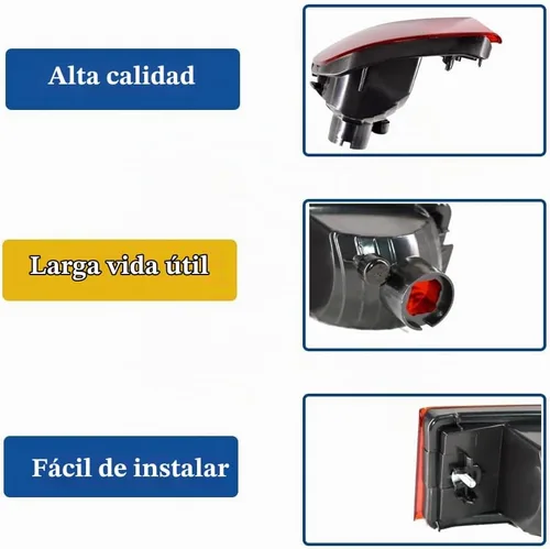 Vista 6 de Reflector de Parachoques Trasero Luz de Cola Compatible con 2003-2005 Toyota 4Runner 2002-2009 Toyota Land Cruiser Prado 120 (Lado del Conductor)