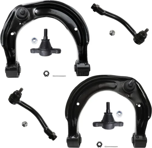 Vista 45 de Detroit Axle - Kit de extremo delantero para Chrysler 300 Dodge Charger 2011-2023 Challenger, 2 Lower Rearward Control Arms 2 Outer Tie Rods 2