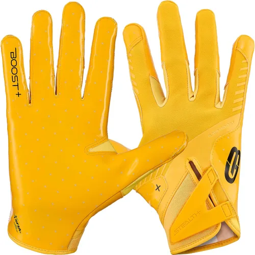 Vista 17 de Guantes de fútbol Grip Boost - Tecnología Stealth 6.0 Boost Plus adhesiva sólida - Guantes de fútbol para receptores amplios, tallas para hombres