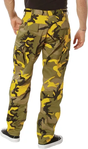 Vista 2 de Rothco - Pantalones tácticos de camuflaje estilo uniforme militar BDU, tipo cargo
