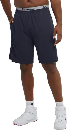 Vista 5 de Champion Pantalones cortos para hombre, ligeros, pantalones cortos de punto de jersey casuales, pantalones cortos de fin de semana