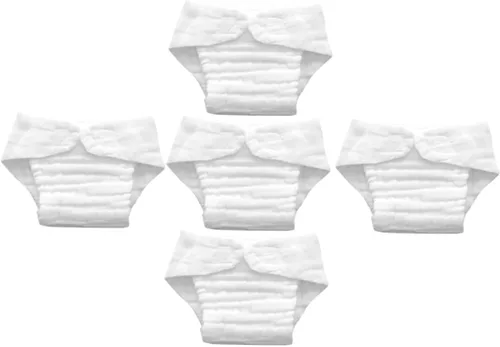 Vista 10 de 5 fundas de pañales de algodón lavables y reutilizables para niños y niñas, de alta absorción, suaves, transpirables, lavables a máquina, pañales s