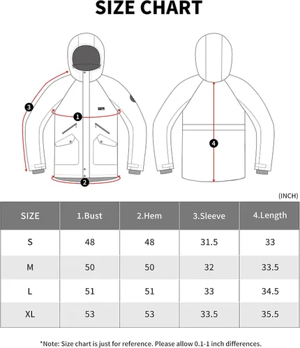 Vista 7 de Actleis Chaqueta de snowboard impermeable para hombre, abrigo de nieve de esquí cálido y resistente al viento con capucha