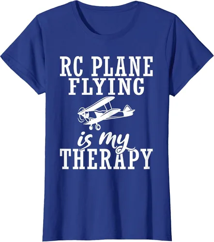 Vista 38 de RC Plane Flying is My Therapy RC Plane T-Shirt Asphalt Grey
