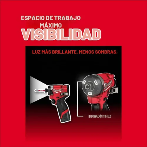 Vista 5 de Milwaukee Electric - M12 Fuel. Kit de Destornillador de Impacto HEX de 1/4