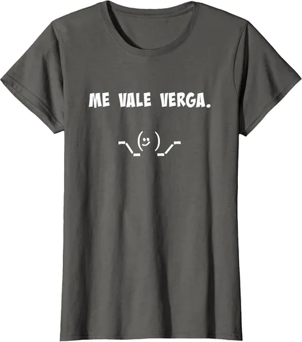 Vista 33 de Camisa Chistosa Funny Latin Shirt en español. Camiseta Asphalt Grey