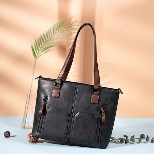 Vista 3 de LOVEVOOK Carteras Bolso Tote para Mujer, Bolsos Grandes de Hombro, Bolsas de Trabajo de Cuero con Múltiples Bolsillos, Bolso Satchel Hobo