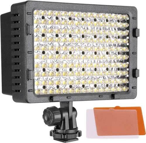 Vista 8 de Foco para cámaras, de la marca Neewer, de 160 LED, alta potencia y regulable