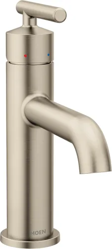 Vista 14 de Moen Gibson 6145BZG - Grifo de lavabo de baño moderno de un solo orificio dorado bronce con placa opcional, 6145BZG
