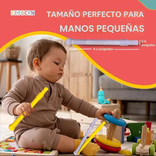 Vista 7 de Bebecan Varillas de dentición para bebés de más de 36 meses – Ayudas de dentición de silicona súper suave, alivio bucal para bebés, molares