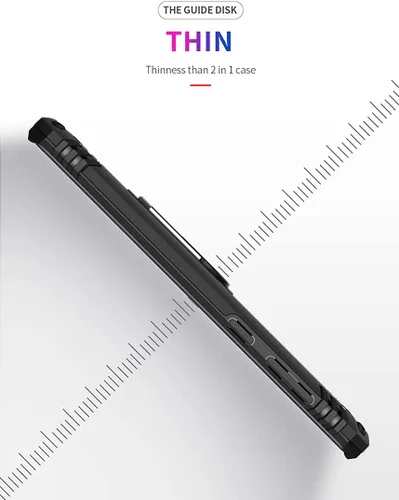 Vista 6 de Androgate Funda para Galaxy Note 9 con protector de pantalla de PET 3D, soporte de anillo de grado militar, soporte para automóvil, prueba de caídas
