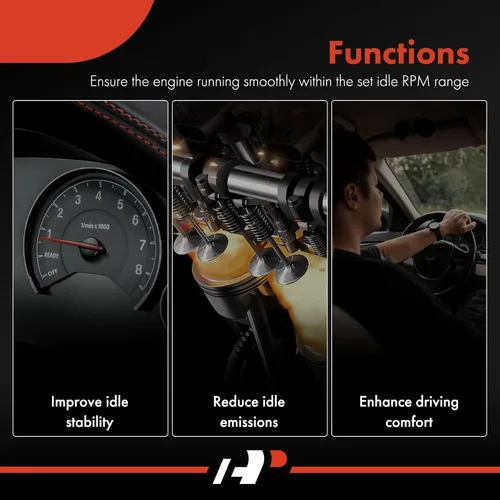 Vista 6 de A-Premium Válvula de control de aire de ralentí de inyección de combustible compatible con Hyundai Sonata 1996-1998 y Dodge Raider 1989, Ram 50