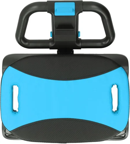 Vista 3 de Rueda de rodillo abdominal compacta, ruedas dobles con soporte para el codo y 2 rodilleras, equipo de entrenamiento de cuerpo completo para el hogar