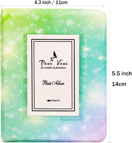 Vista 2 de BigTrend - Álbum de películas de papel fotográfico de 2 x 3 pulgadas para cámara Fujifilm Instax Mini, Polaroid Snap, Z2300, cámaras instantáneas