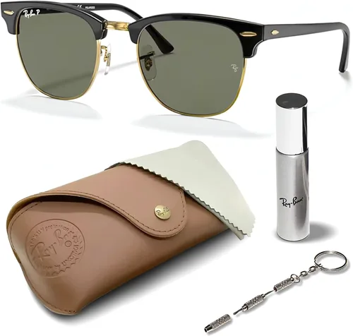 Vista 21 de Ray-Ban RB3016 CLUBMASTER CLASSIC - Gafas de sol de forma cuadrada con kit oficial de gafas
