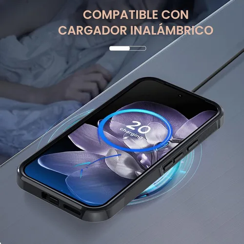 Vista 8 de Funda para Google Pixel 9A, de cuerpo completo, resistente, a prueba de golpes, con correa de cordón, protector de pantalla de vidrio templado