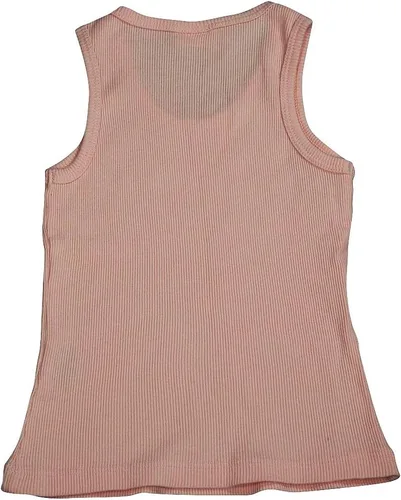 Vista 2 de Camiseta sin mangas acanalada para niña con logotipo en relieve